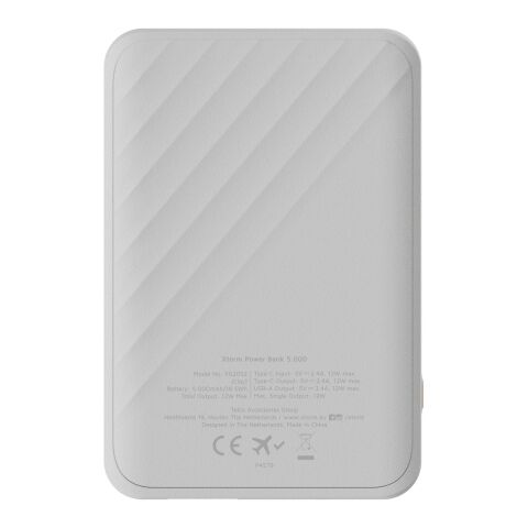 Xtorm Go2 snabbladdande powerbank på 12 W, 5 000 mAh  Standard | Vit | Inget reklamtryck | Inte tillgängligt | Inte tillgängligt