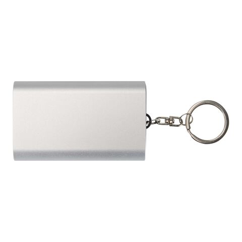 Arcturus 2 000 mAh powerbank i återvunnet aluminium med nyckelring Standard | Silver | Inget reklamtryck | Inte tillgängligt | Inte tillgängligt