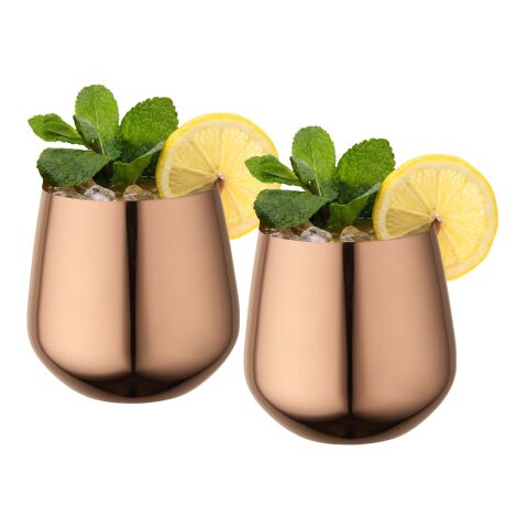 Cascade 540 ml koppset i rostfritt stål Roséguld