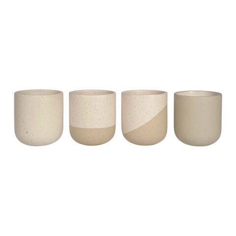 Originalhome Reclay 350 ml set med muggar för te och matcha  vit