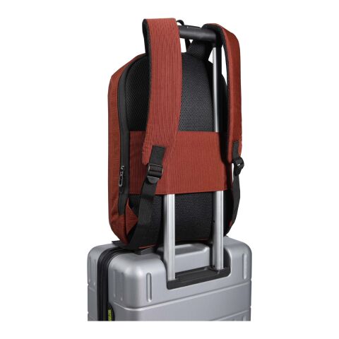 Luma stöldsäker 15 tums laptopväska av återvunna GRS-material, 10 l Standard | Brick | Inget reklamtryck | Inte tillgängligt | Inte tillgängligt