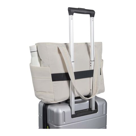 Puffer 15,6" laptoptote av återvunnen GRS, 18 l  Standard | Sandstone | Inget reklamtryck | Inte tillgängligt | Inte tillgängligt | Inte tillgängligt