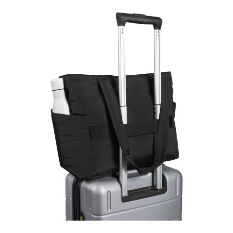 Puffer 15,6" laptoptote av återvunnen GRS, 18 l  Svart
