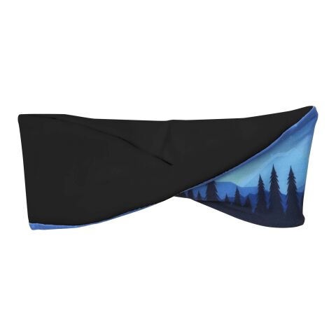 Emma sublimerat pannband av RPET med fleece Svart | Inte tillgängligt | Sublimering | all over | 480 mm x 80 mm