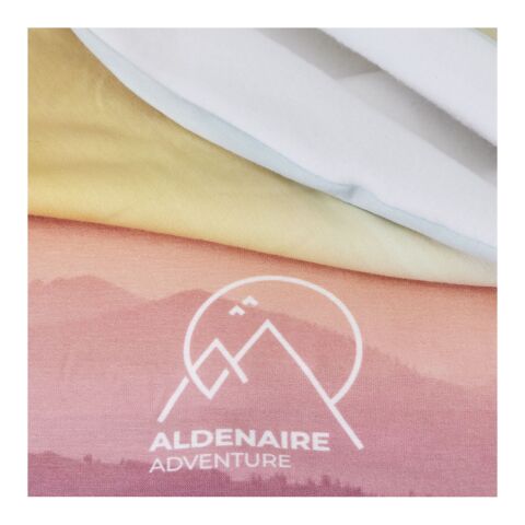 Zoya sublimerad multiscarf med fållar och fleecelager i RPET vit | Inget reklamtryck | Inte tillgängligt | Inte tillgängligt