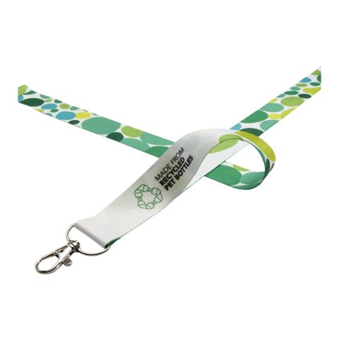 Addie återvunnen PET logoband Vit-Vit | 15mm | Sublimering | all over, front | 15 mm x 900 mm