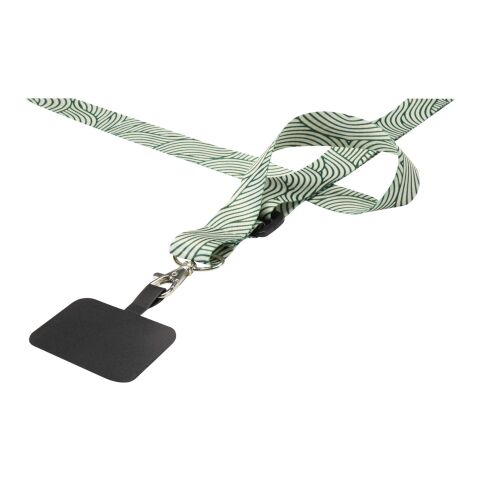 Lyra logoband av RPET med justerbar längd, sublimeringstryck och telefonhållare Vit | Inget reklamtryck | Inte tillgängligt | Inte tillgängligt