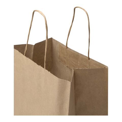 Kraft papperspåse 80–90 g/m2 med tvinnade handtag– 25 x 15 x 32 cm Kraftbrun | Inget reklamtryck | Inte tillgängligt | Inte tillgängligt