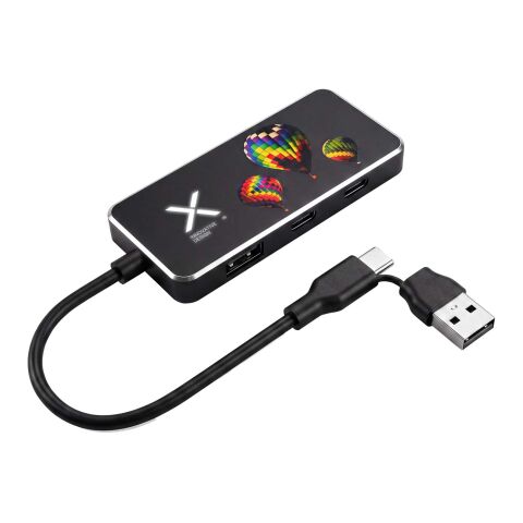 SCX.design H22 7-i-1 USB-hubb Svart