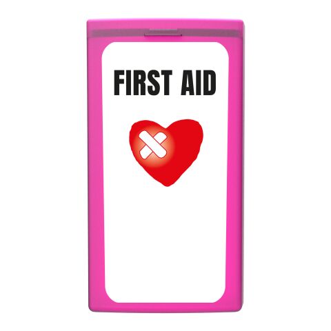 MiniKit First Aid Magenta | Not applicable | 1-färgat Digitalt Klistermärke | framsida | 39 mm x 82 mm