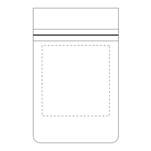 MiniKit First Aid med papperspåse vit | Digitaltryck | front | 80 mm x 86 mm