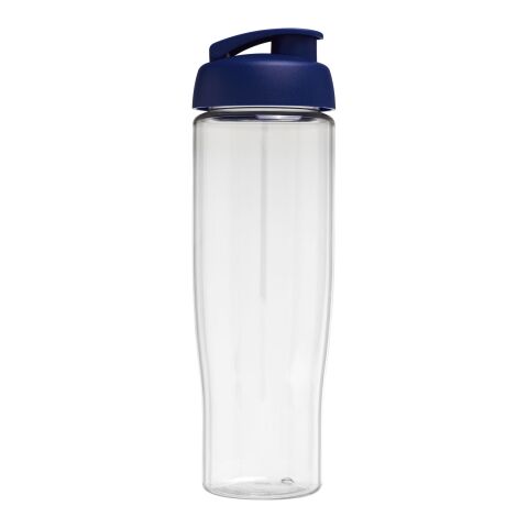 H2O Tempo® 700 ml sportflaska med uppfällbart lock Vit-Blå | Inget reklamtryck | Inte tillgängligt | Inte tillgängligt