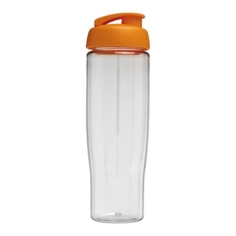 H2O Tempo® 700 ml sportflaska med uppfällbart lock Transparent-Orange | Inget reklamtryck | Inte tillgängligt | Inte tillgängligt