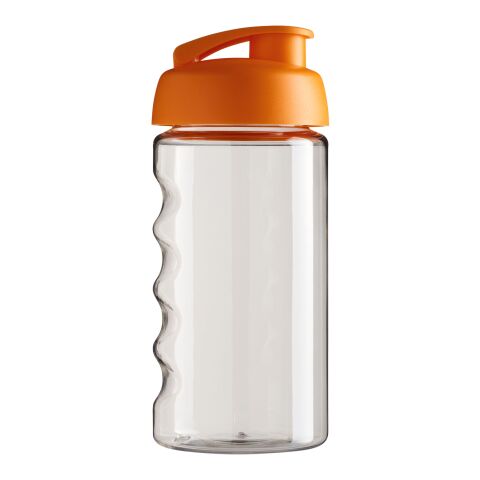 H2O Bop® 500 ml sportflaska med uppfällbart lock Transparent-Orange | Inget reklamtryck | Inte tillgängligt | Inte tillgängligt