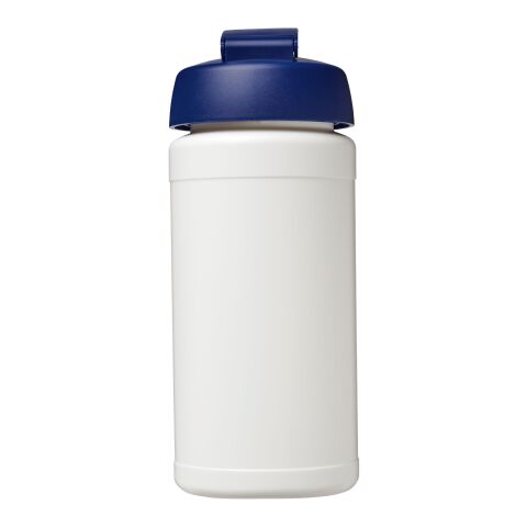 Baseline® Plus 500 ml sportflaska med uppfällbart lock Transparent-Blå | Inget reklamtryck | Inte tillgängligt | Inte tillgängligt