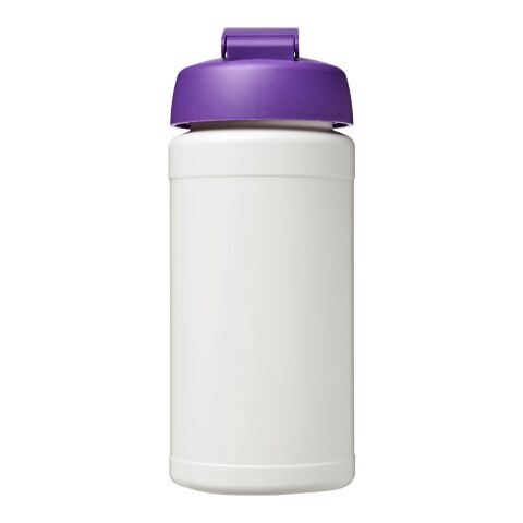 Baseline® Plus 500 ml sportflaska med uppfällbart lock Transparent-Lila | Inget reklamtryck | Inte tillgängligt | Inte tillgängligt