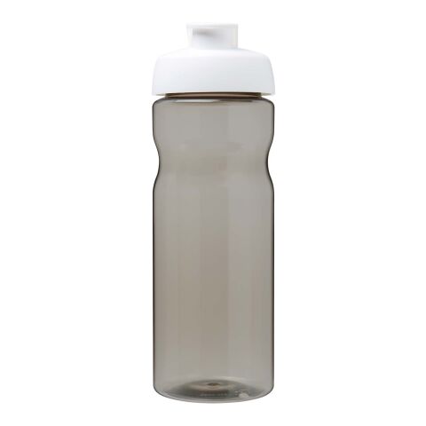 H2O Eco 650 ml sportflaska med uppfällbart lock Heather Charcoal-Vit