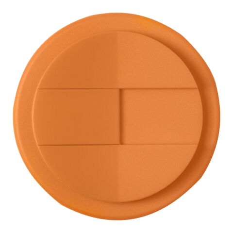 Americano® Eco 350 ml termosmugg av återvunnet material med spillsäkert lock Orange-Svart | Inget reklamtryck | Inte tillgängligt | Inte tillgängligt