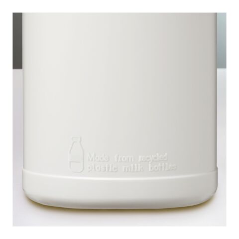 Baseline 500 ml sportflaska med fliplock av återvunnet material Vit-Blå | Inget reklamtryck | Inte tillgängligt | Inte tillgängligt