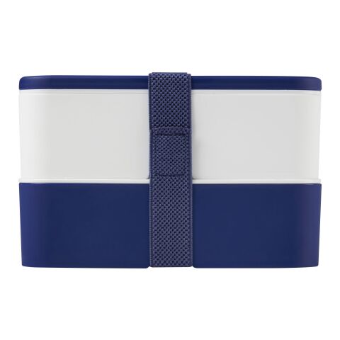 MIYO lunchlåda i dubbla lager Blå-Vit-Blå | Inget reklamtryck | Inte tillgängligt | Inte tillgängligt