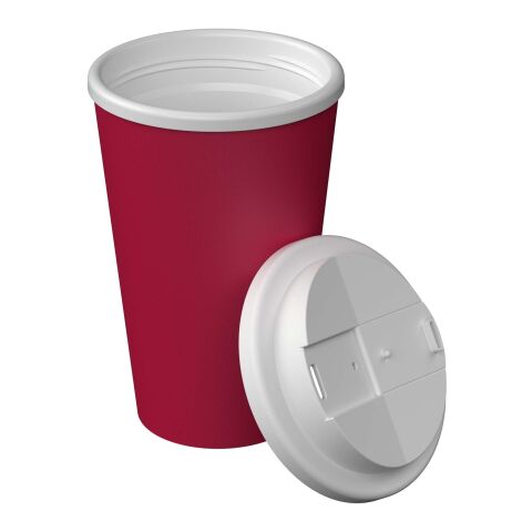 Americano® Infiniti 350 ml termosmugg med spillsäkert lock Vinröd