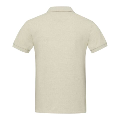 Emerald kortärmad unisex Aware™-återvunnen piké Oatmeal | XXS