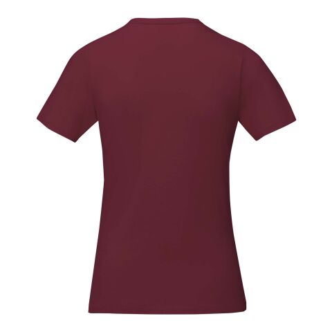Nanaimo kortärmad T-shirt dam Djup vinröd | XXS
