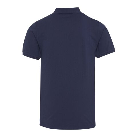 Beryl 220 g/m² kortärmad unisex-pikétröja av återvunnet ekologiskt OCS-material Marinblå | M