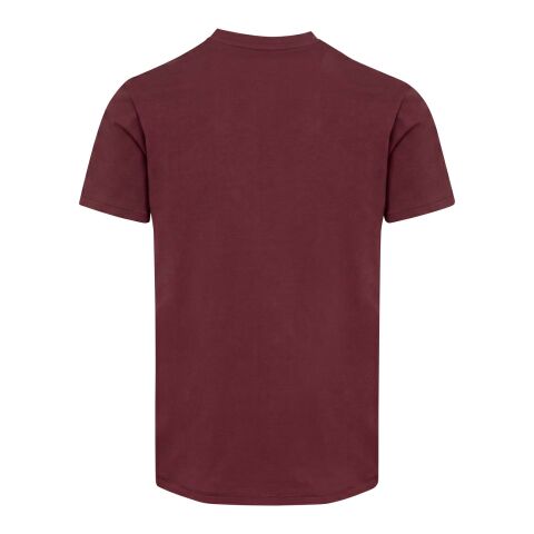 Balfour 200 g/m² kortärmad v-ringad unisex-T-shirt av ekologiskt OCS-material Djup vinröd | 3XS