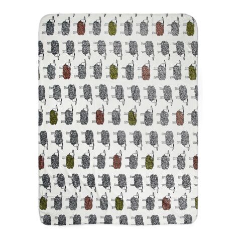 VINGA Sheep RPET pilepläd vit | Inget reklamtryck