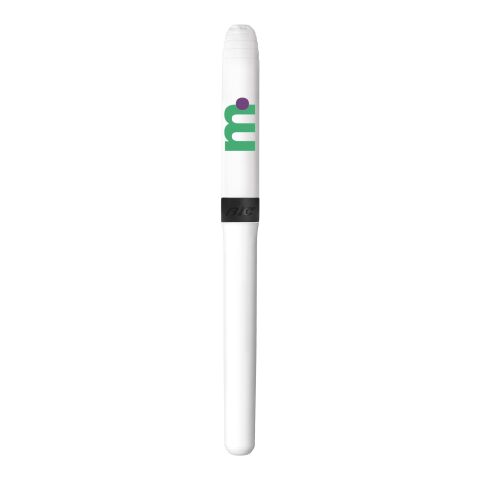 BIC® Mark-it Permanent Market Vit-Svart | 1-färgat Skärmtryck | Pennkropp-klips centrerad | 25.00 mm x 45.00 mm