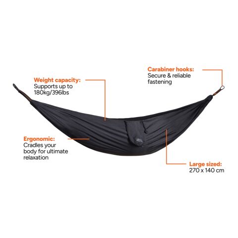 Nordic Drift GRS Trail outdoor Hammock svart | Inget reklamtryck | Inte tillgängligt | Inte tillgängligt