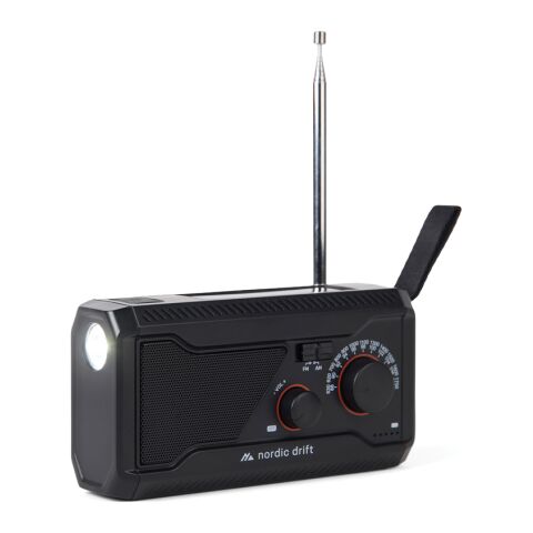 Nordic Drift Titan IPX4 multifunktionsradio 400 mAh svart | Inget reklamtryck | Inte tillgängligt | Inte tillgängligt