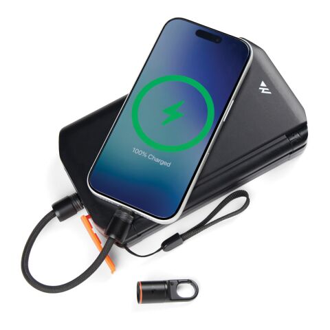 Nordic Drift Everest USB-C 60W snabbladdningskabel karbinhak svart