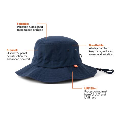 Nordic Drift RCS Horizon UPF 50+ bucket hat marinblå | Inget reklamtryck | Inte tillgängligt | Inte tillgängligt | Inte tillgängligt