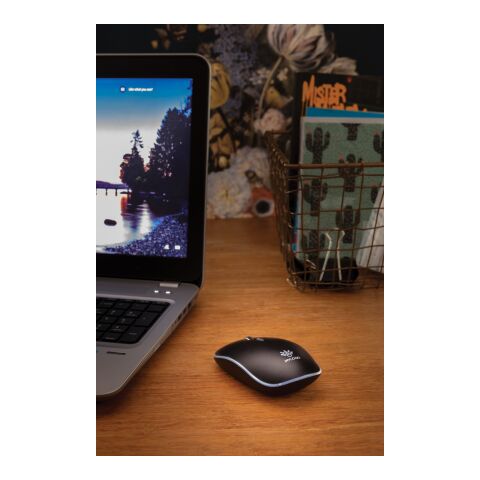 Light up logo trådlös mus svart | Inget reklamtryck | Inte tillgängligt | Inte tillgängligt