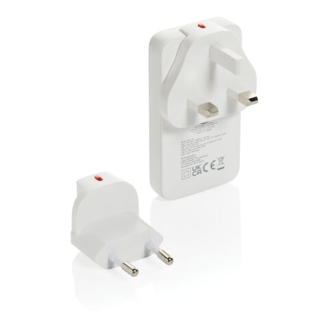 Fluxo RCS 65W platt GaN-laddare med universella kontakter Vit