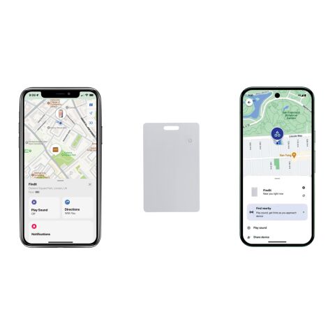 Findit Dual RCS ultratunt uppladdningsbart spårningskort vit | Inget reklamtryck | Inte tillgängligt | Inte tillgängligt
