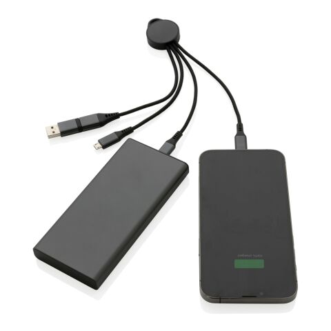 Terra 6-i-1 kabel i RCS återvunnen aluminium grå | Inget reklamtryck | Inte tillgängligt | Inte tillgängligt