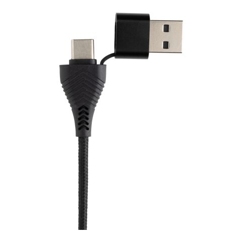 Link USB-hubb i RCS återvunnen plast och bambu svart | Inget reklamtryck | Inte tillgängligt | Inte tillgängligt