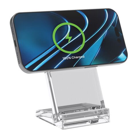 Magcharge 15W magnetiskt trådlöst laddningsstativ vit | Inget reklamtryck | Inte tillgängligt | Inte tillgängligt