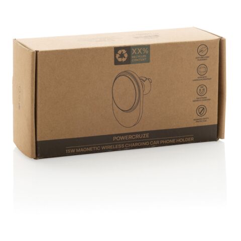 PowerCruze RCS rplastic 15W magnetisk laddnings- bilhållare svart | Inget reklamtryck | Inte tillgängligt | Inte tillgängligt