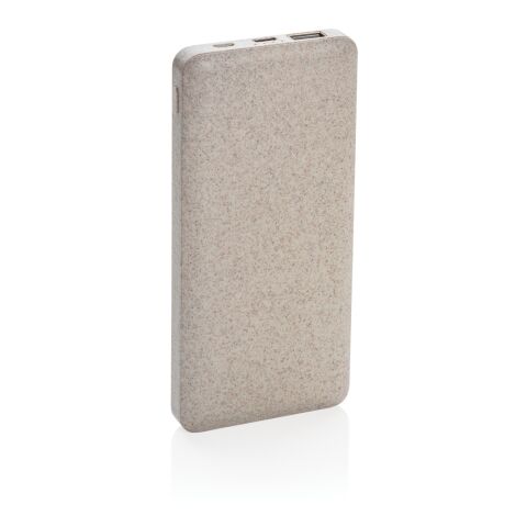 Vetestrå 10.000 mAh powerbank brun | Inget reklamtryck | Inte tillgängligt | Inte tillgängligt
