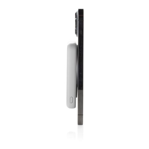 Stellar RCS återvunnen plast 5000 mah 5W magnetisk powerbank vit | Inget reklamtryck | Inte tillgängligt | Inte tillgängligt