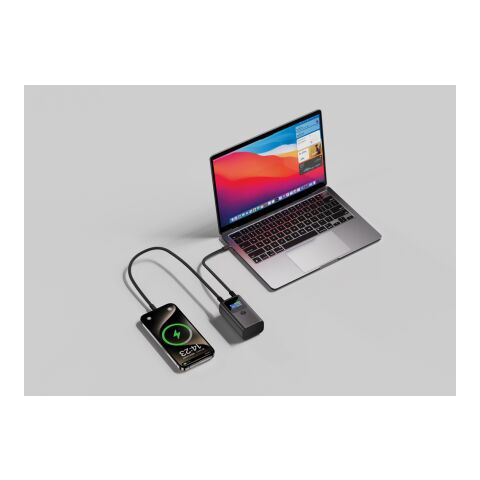 Urban Vitamin Campbell 55 W 10 000 mAh powerbank, fickformat stenkol | Inget reklamtryck | Inte tillgängligt | Inte tillgängligt