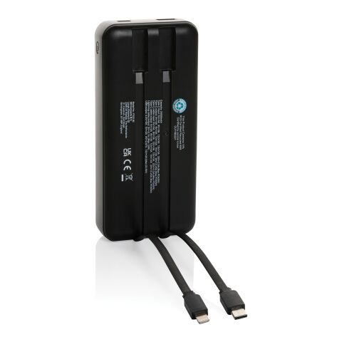 Gridley 20.000mAh/65W laptop powerbank RCS rplast svart | Inget reklamtryck | Inte tillgängligt | Inte tillgängligt