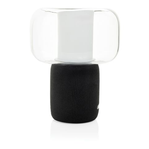 Lux 10 W högtalarlampa i återvunnen plast svart | Inget reklamtryck | Inte tillgängligt | Inte tillgängligt