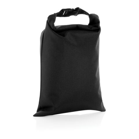 Snackstrap AWARE™ RPET vikbar lunchväska 30x20CM svart | Inget reklamtryck | Inte tillgängligt | Inte tillgängligt