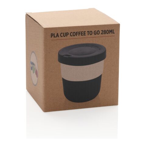 PLA cup coffee to go 280ml svart | Inget reklamtryck | Inte tillgängligt | Inte tillgängligt