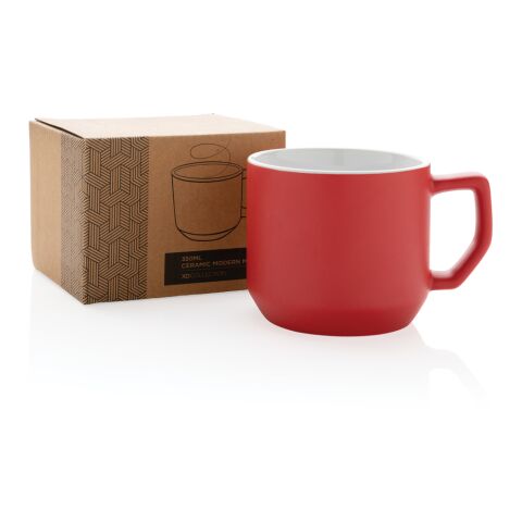 Keramikmugg modern röd | Inget reklamtryck | Inte tillgängligt | Inte tillgängligt